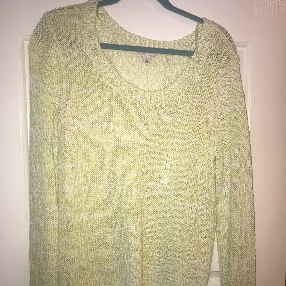 (NWT) Lime Arizona Sweater